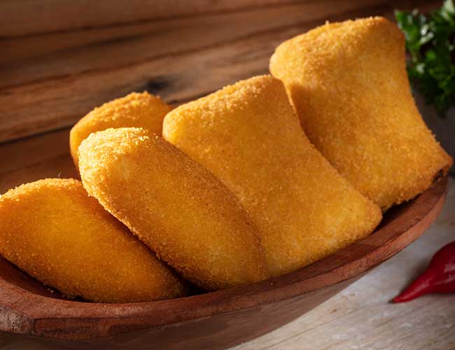 Salgados Gourmet p/ Fritar ou já Fritos - Pão de Queijo Mineirão